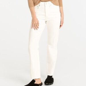 J crew slim boyfriend jeans white